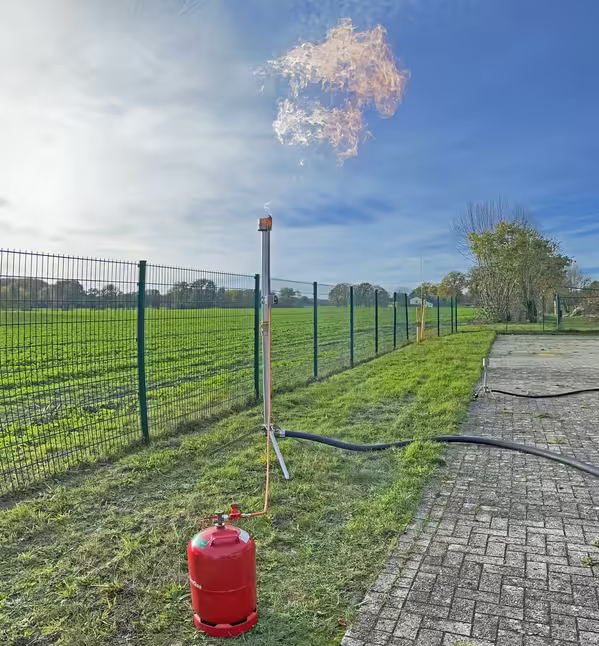 manutenzione condotte gas bruciatore mobile gas flare uso 02