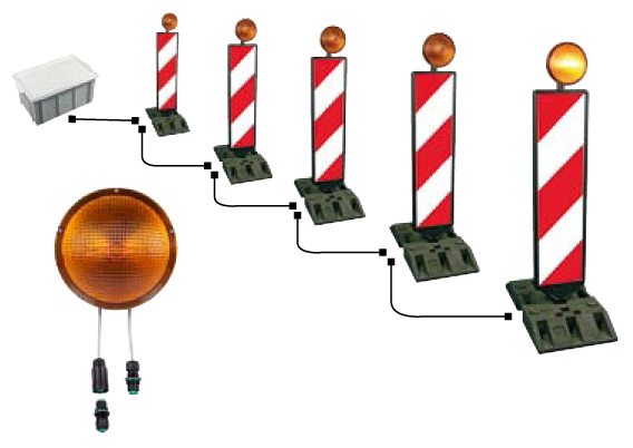 lampada segnalazione stradale sequenza cavo BASIC210G