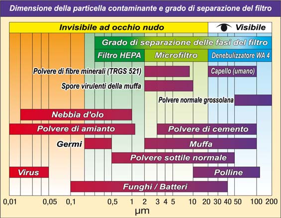 muffa particelle visibili